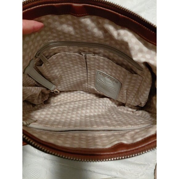 Brighton Brice Organizer & Hobo Shoulder Handbag Beige & Brown - Picture 15 of 16